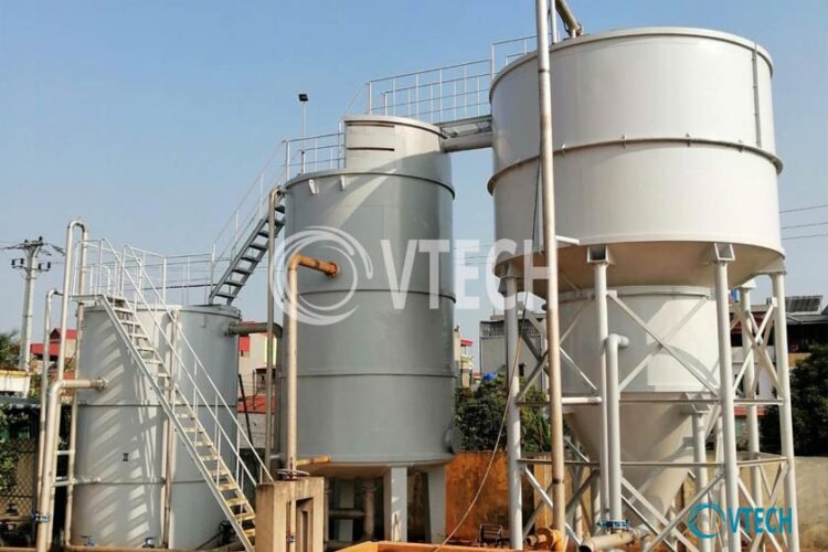 Supply equipment, improve water quality of water plant with capacity of 2,000m3/day