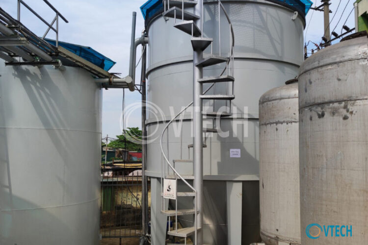 Water treatment system with a capacity of 60m3/hour